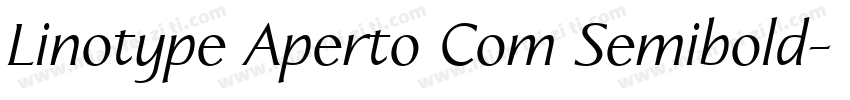 Linotype Aperto Com Semibold字体转换
